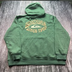 Quicksilver Men’s Size XXL 2XL Green Long Sleeve Graphic Hoodie New NWT
