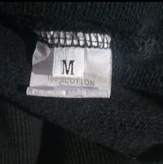 DENIM TEARS Men’s Black Fleece Cotton Graphic Print Pullover Hoodie Size M