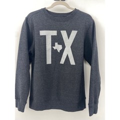 Burlebo Sweatshirt Mens Small Gray Texas TX Crewneck Southern Lone Star Fleece