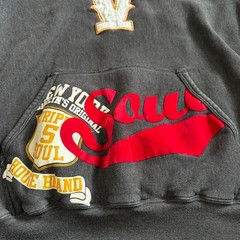 Vintage Triple Five Soul 555 Hoodie XL Y2K Mens Gray Pullover T55 Streetwear Rap
