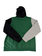 Nike Color Block Club Fleece Pullover Hoodie Men’s M Green/Black New
