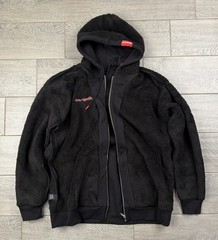 Snap on Dixxon Heavyweight Sherpa Lined Full Zip Hoodie Black NWOT L