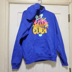 Kid Cudi Hoodie Mens Large Blue A Kid Named Cudi Music Rap Hip Hop Grafiti