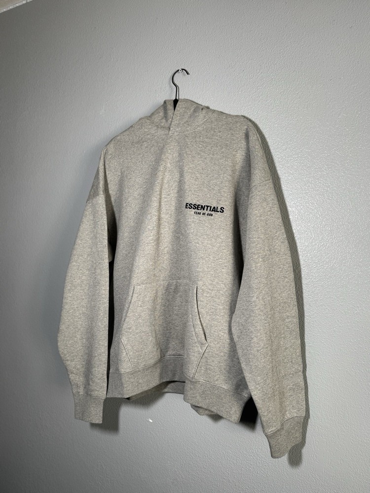 Essentials Dark Oatmeal Hoodie