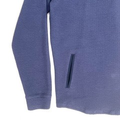 Swannies Hoodie Men’s XL Navy Blue Waffle Textured Snap Performance Sweater