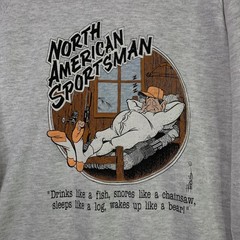 Vintage Jerzees Sweatshirt Mens XL North American Sportsman Hunter Made USA 90s