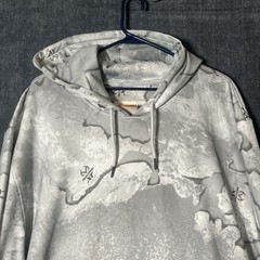 Magellan Outdoors Realtree Hoodie Mens 2XL White Gray Snow Camo Pullover Hunting