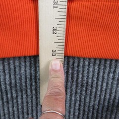 Duluth Trading Co. Sweatshirt Mens 2XLT Orange Pullover 1/4 Zip Pockets Fleece