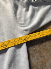 Vintage Light Blue Sapphire Lounge Y2K Grunge Tribal Hoodie Sweatshirt-Size M