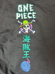 One Piece Men’s Neon Skull Graphic Hoodie Black Size S