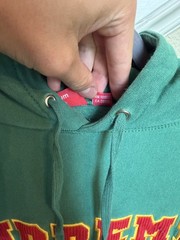 SUPREME SS18 CORD COLLEGIATE Box LOGO HOODED SWEATSHIRT Green Hoodie SZ M