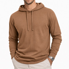 100% Combed Cotton Lightweight Hoodie Garment Dyed Pullover For All Seasons
