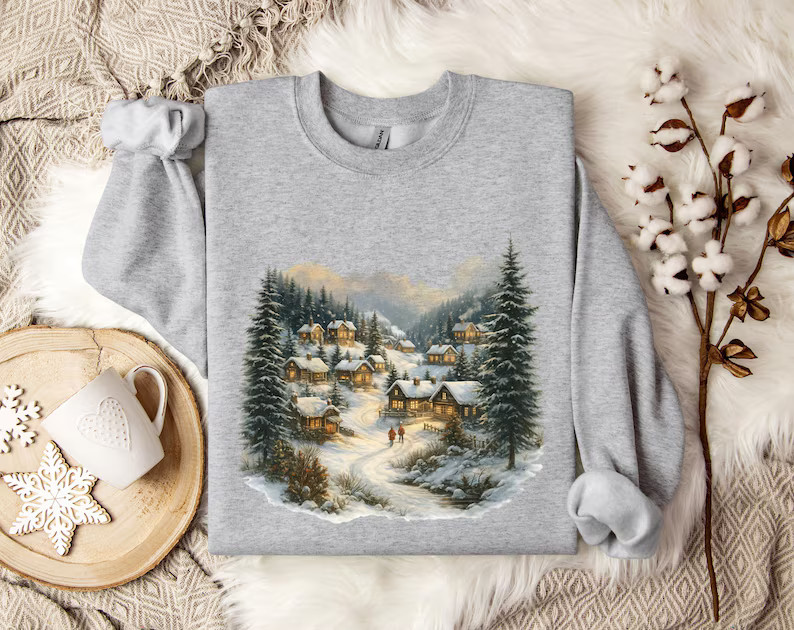 Christmas Town Holiday Winter Season Sweatshirt