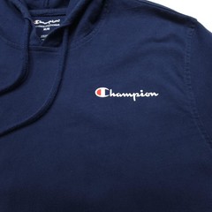 Champion Mens Hoodie Medium Navy Blue Light Jersey Pullover Gym Athletic Workout