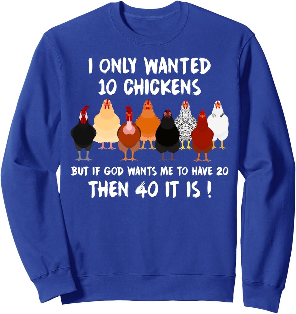 Funny Chicken Gifts Poultry Chickens Farmer Unisex Crewneck Sweatshirt