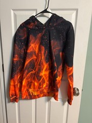 Hip hop dance fire sweatshirt pre-owned excellent condition adult small