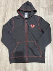 Jet Black TNL Puff Buddha Zip Hoodie Size M