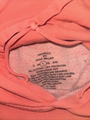 Mac Miller Faces 2014 Remember Album Graphic Hoodie Coral Unisex L *stains*