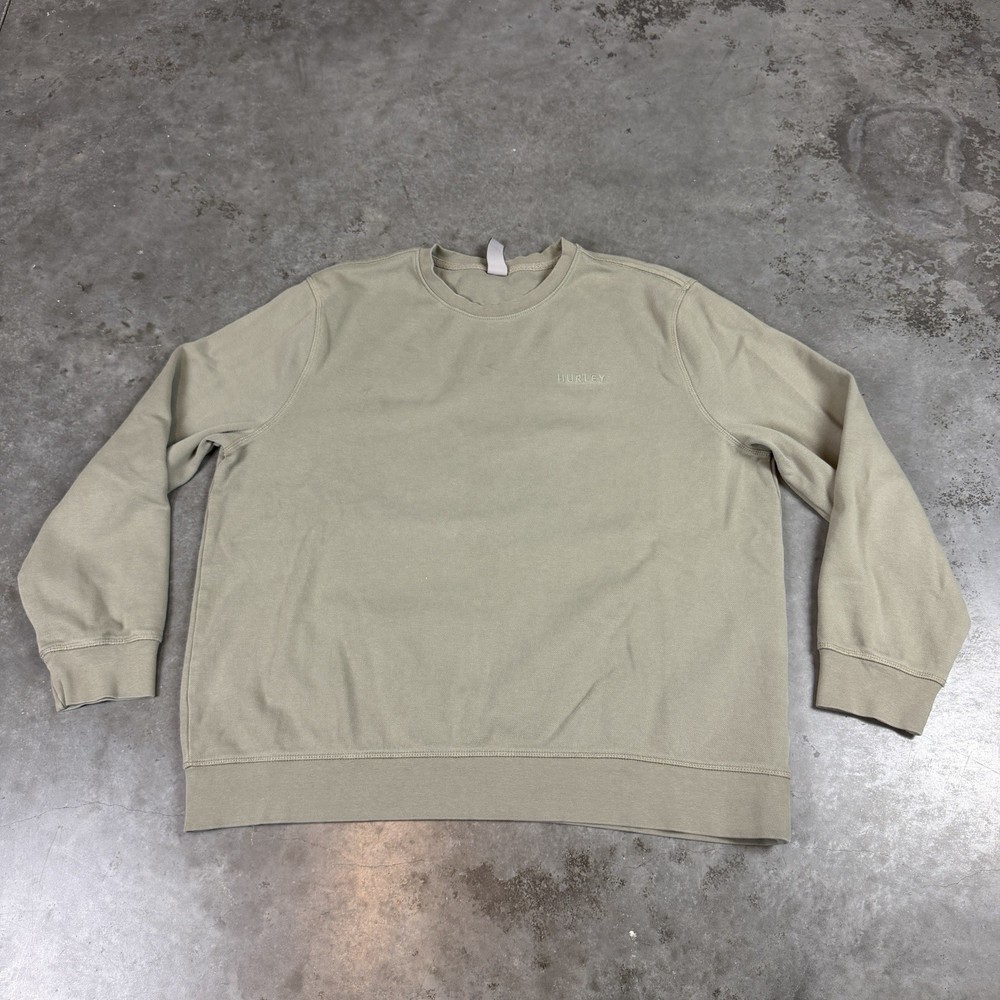 Hurley Sweatshirt Mens XL Green Long Sleeve Pullover Preowned