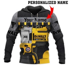 Personalized Name Beautiful Dewalt Hand Tools 3D All Over Printed Clothes S-5XL