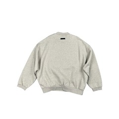 Fear of God Essentials Classic Fit Fleece Crewneck Light Heather Oatmeal — Large