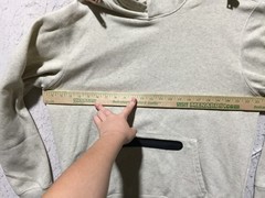 Power Flex Hoodie Mens M Medium Cream Zip Pocket