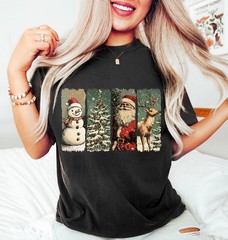 Retro Christmas Vintage Sweatshirt Holiday Apparel Gift Top Men Women