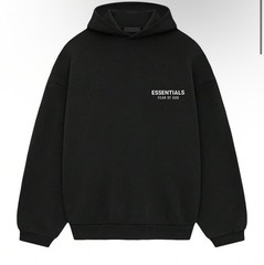 Fear of God Essentials FW24 Fleece Hoodies Black Size XXS-XXL 100% Authentic
