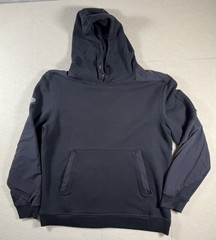 Brunt Levin Hoodie Mens XL Black Heavyweight Workwear Pullover Pocket Snap