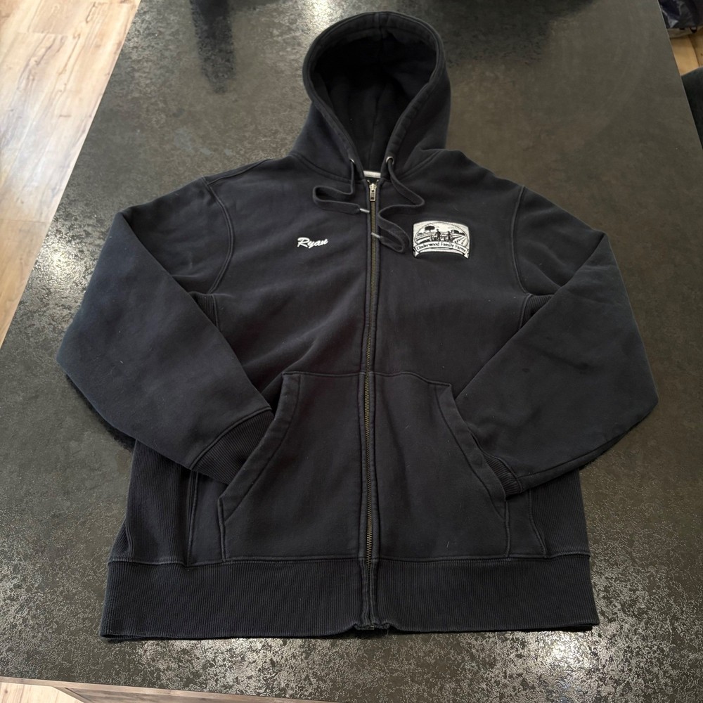 Sport-Tek Mens Underwood Family Farms Full Zip Hoodie Black Ryan Large F282