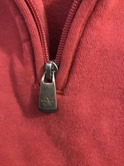 Men’s Deep Red Arrow 1/4 Zip Sweatshirt Size XXL