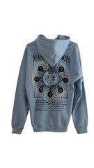 Rue21 Hoodie Unisex Cotton Manifistation Fleece Blue Sweatshirt 0007150 0041