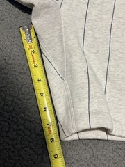 Fear of God Essentials NY Yankees Pinstripe Hoodie & Shorts Set Heather Gray