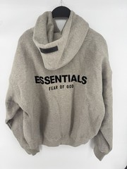 Large Essentials Fear Of God Dark Oatmeal Hoodie Size S