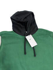 Nike Color Block Club Fleece Pullover Hoodie Men’s M Green/Black New