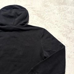 Gap Hoodie Small Unisex Black Embroider Arch Logo Fleece Lined Kangaroo Pockets