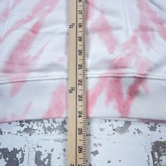 Polo Ralph Lauren Hoodie Men Medium Pink White Sweatshirt Sweater Tie Dye Pony