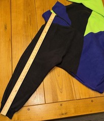 VTG Street Closed Fleece Colorblock 1/4 Zip Pullover Size XL