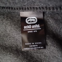 Ecko Unltd Hoodie Mens Medium Gray Full Zip Sweatshirt Logo Front Sleeve NWT