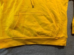NovaMen Hoodie Men XL? 46″ Chest Yellow Fleece Lined Kangaroo Pockets Activewear