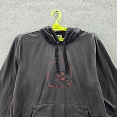 AND1 Men Hoodie L Gray Logo Front Embroidery Basketball Graphic