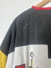 Vintage 1980’s Peter Max Sweatshirt Multicolor Face Graphic Reversable Pullover