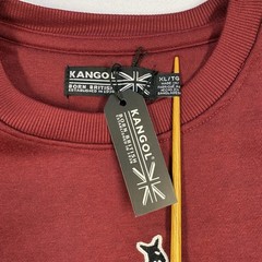 NWT Kangol Men’s XL Deep Red Crewneck Sweatshirt Embroidered Kangaroo Logo Retro