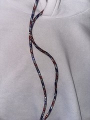 White Adults Pullover Hoodie Sweatshirt Red White and Blue Crystal Drawstring