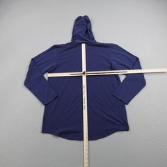 Nike Hoodie Mens Large Blue Dri Fit Hooded Shirt Pullover Sweatshirt Lightweight