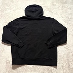 Gap Hoodie Small Unisex Black Embroider Arch Logo Fleece Lined Kangaroo Pockets