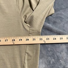 Nike Yoga Dri Fit Hoodie Mens Medium Beige Pullover Sweatshirt Lightweight