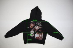 Rod Wave Merch Mens Black Legends Never Die Graphic Pullover hoodie Sweatshirt S