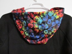 Adult Unisex Grassroots California 420 Rainbow Rose Stash Hoodie Black/Multi