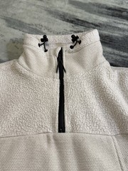 Billabong Adventure Division Large 1/4 Zip Mock Neck Fleece Pullover Oatmeal – S
